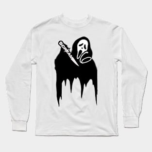 Scream VI  (Scream 6)  scary horror movie graphic design by ironpalette Long Sleeve T-Shirt